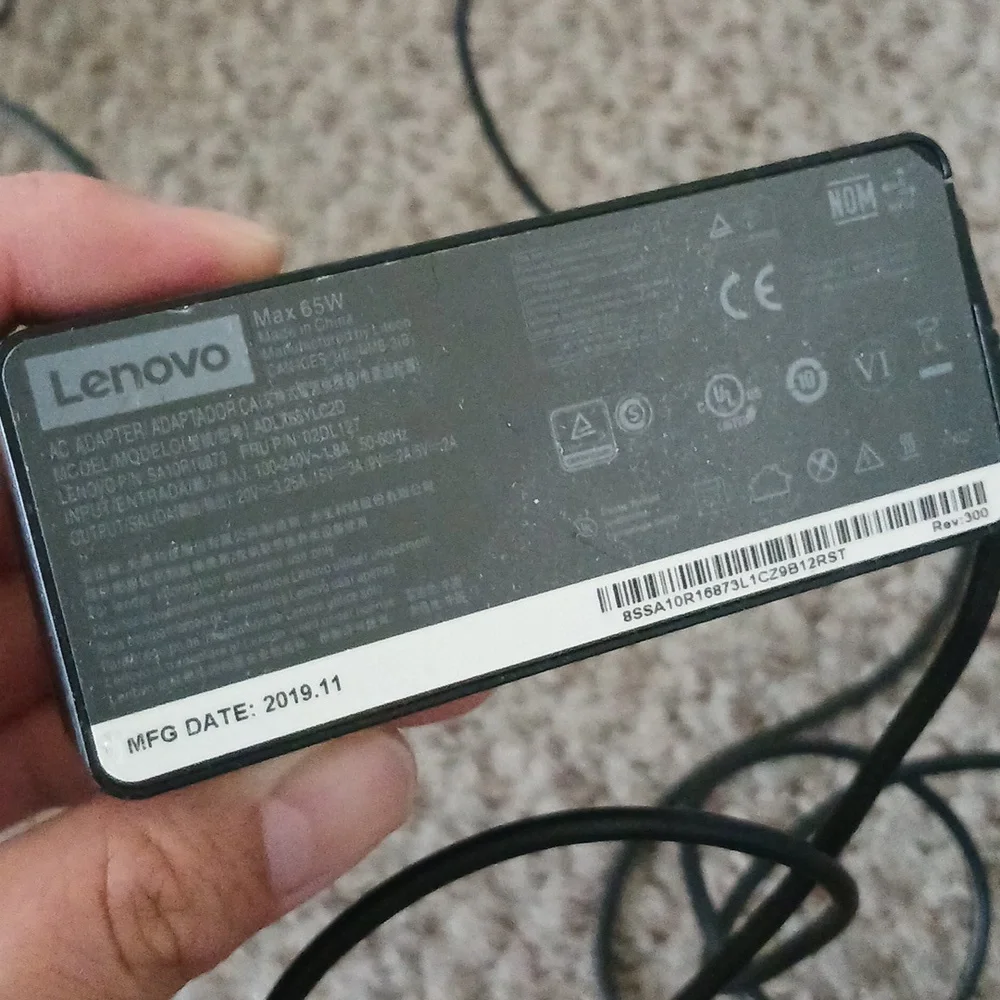 Lenovo 65W USB-C Power Adapter